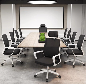 Simple Minimalist Staff Office Chair Breathable Mesh Seat Ergonomic Comfortable Long Sitting Backrest Swivel Chair - Product Image 3