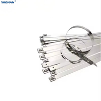 Attaches-câbles autobloquants en acier inoxydable, attaches métalliques robustes pour le regroupement de fils électriques, de conduites, d'échappements et de applications marines