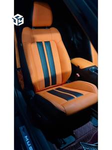 Fundas de asiento de coche de ajuste personalizado para <span class=keywords><strong>Ford</strong></span> Mustang 2015-2024 juego completo de cuero cinco asientos Protector Napa cuero - Product Image 3