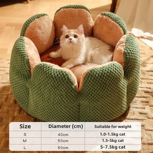 Groothandel Cactusvormig Winter Verdikte Nepbont Warm <span class=keywords><strong>Bed</strong></span> Groot Kattenhondenbed Met Zacht Schuim - Product Image 5