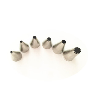 Stainless Steel <b>Cake</b> Piping Nozzles Star Shape Reusable For Butter Piping Birthday <b>Decorating</b> <b>Supplies</b> - Product Image 1