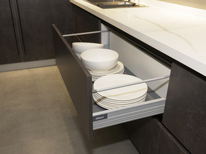 Stile di Design Moderno e minimalista Grigio Scuro di Colore Melamina Materiale <span class=keywords><strong>Economico</strong></span> di Legno Armadio Da Cucina - Product Image 6