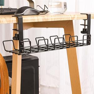 Wire <strong>Basket</strong> <strong>Shelf</strong> Under Table Storage Rack Wire Desk Cable Under Management Tray Cord Organizer Rack Wire Cable <strong>Shelf</strong> <strong>Basket</strong> - Product Image 3