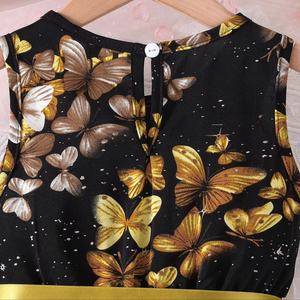 ชุดเดรสเด็กผู้หญิง อายุ 3-7 ปี เสื้อผ้าเด็กน่ารัก ลายดอกไม้ ระบายชายกระโปรง ยาวระดับเข่า ทรงเอไลน์ ผ้าโพลีเอสเตอร์ระบายอากาศได้ดี เหมาะสำหรับใส่ในชีวิตประจำวัน - Product Image 4