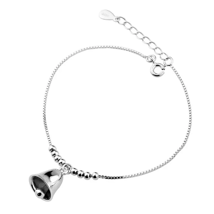 Bracelet à cloche en argent 925 pour femme, bijoux féminins, Simple et populaire, nouvelle collection