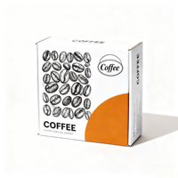 Boîte cadeau personnalisée pour café, emballage en papier pour dosettes compatibles Nespresso, matériau recyclable, personnalisation de la marque
