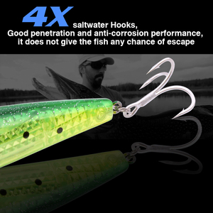 <span class=keywords><strong>FJORD</strong></span> Vente flash Appâts coulants de type minnow de 28 g, 125 mm, leurres artificiels lumineux pour la pêche à la dorade, à la truite et au snapper - Product Image 5