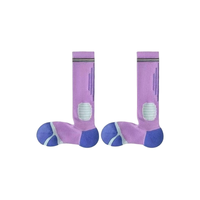 Chaussettes de sport professionnelles respirantes de haute qualité, économiques, avec logo personnalisé, hydratantes, à base d'ions d'argent AG+