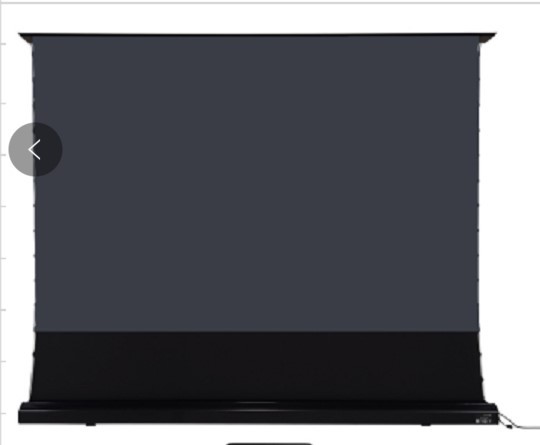 R 120 Inch ALR Pet Crystal Electric Tension Floor Rising Screen for Ambient Light Rejecting Ust Laser 4k Projection Screen