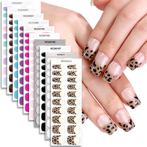 Tiras <span class=keywords><strong>de</strong></span> Esmalte <span class=keywords><strong>de</strong></span> Uñas <span class=keywords><strong>de</strong></span> Gel UV 3D Zhengxiang, 20 Dedos, Semi-Curadas, Semi-Transparentes, Francesas, Fototerapia, Hechas <span class=keywords><strong>de</strong></span> Plástico - Product Image 1