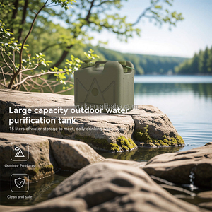 Récipient de réservoir d'eau de camping extérieur ultraléger Transporteur de stockage d'eau d'urgence portable pour le lavage et la <span class=keywords><strong>douche</strong></span> - Product Image 5