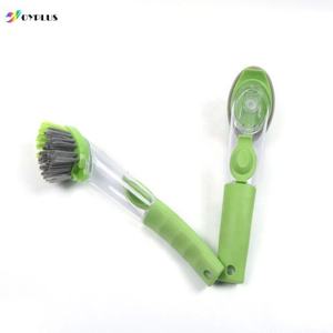 Brosse de lavage de <span class=keywords><strong>vaisselle</strong></span> avec distributeur de <span class=keywords><strong>savon</strong></span> liquide, brosse de nettoyage, Pot, poêle, éponge - Product Image 2