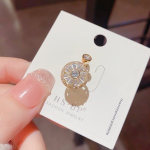 High Quality Zircon <strong>Spin</strong> <strong>Ring</strong> Women Personalized Fashionable Real Gold Plated Open <strong>Ring</strong> - Product Image 2