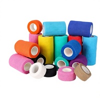 Vente en gros usine DM188 Bande élastique auto-adhésive non tissée pour le soutien du poignet et des doigts, protection sportive, longueur 4,5 m