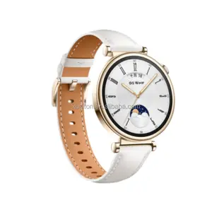 Reloj inteligente de moda de alta calidad OEM 2024 NFC 1,27 "Pantalla IP67 correa doble carga inalámbrica Frecuencia Cardíaca GT4 mini reloj de mujer