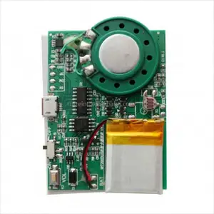 4Mキーコントロール録音可能なプログラム可能なサウンドチップボイスチップミュージックボードグリーティングカード用DIYホリデーギフト4.2V8オーム1W
