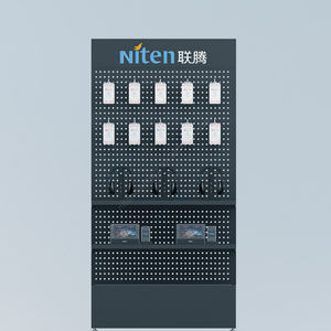 Con ganchos y estantes, caja de teléfono, pantalla de pie, soporte de exhibición de accesorios de teléfono celular de pie de metal - Product Image 5