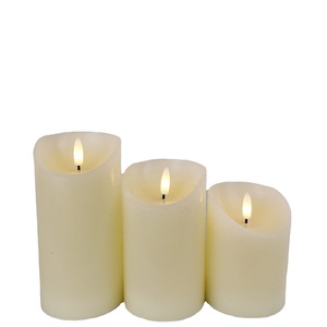 Vela de Cera Real con Llama Móvil, Vela de Pilar sin Llama, Funciona con Pilas, con Temporizador - Product Image 5