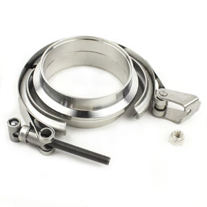 Collier de serrage d'échappement de 3,0 pouces à dégagement rapide, collier de serrage en <span class=keywords><strong>V</strong></span> de 3 pouces et brides de <span class=keywords><strong>76</strong></span> mm, collier de serrage en <span class=keywords><strong>V</strong></span> et brides - Product Image 5
