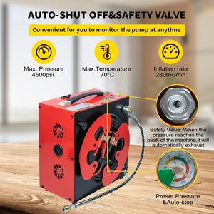 GX Prix d'usine 12V 110V 220V 310bar DC <span class=keywords><strong>Enrouleur</strong></span> de fil monté sur véhicule 4500psi 30mpa PCP Paintball Game <span class=keywords><strong>Compresseur</strong></span> d'air portable - Product Image 5