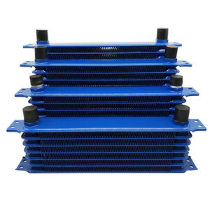 Универсальный алюминиевый радиатор-охладитель масла для двигателя и трансмиссии, 7/10/13/15 рядов, AN10, для японских гоночных автомобилей - Product Image 1