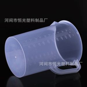 5000ml thickened plastic beaker, acid and <b>alkali</b> resistant, double-sided graduated cup, high temperature resistant measuring - Product Image 3
