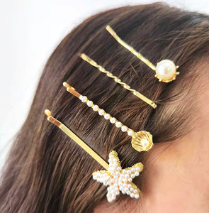Pearl Hair Clips Alloy Metal Hairpins Korean Handmade Sweet <strong>Bobby</strong> <strong>Pins</strong> Women Hair Accessories Trendy Wholesale Gift - Product Image 6