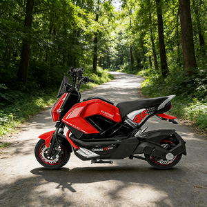 Motocicleta Eléctrica DANNI T7 200 Roja y Negra, Moderna, 72V 80km/h, de Litio, sin Escobillas, de Alta Velocidad, para Carreras Urbanas - Product Image 6