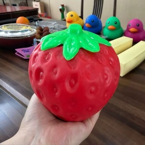 Wholesale Genuine Squishy <strong>Toy</strong> <strong>Big</strong> Strawberry Simulation Fruit Squeeze <strong>Toys</strong> <strong>Soft</strong> Strawberry Stress Relief Fidget <strong>Toys</strong> - Product Image 2