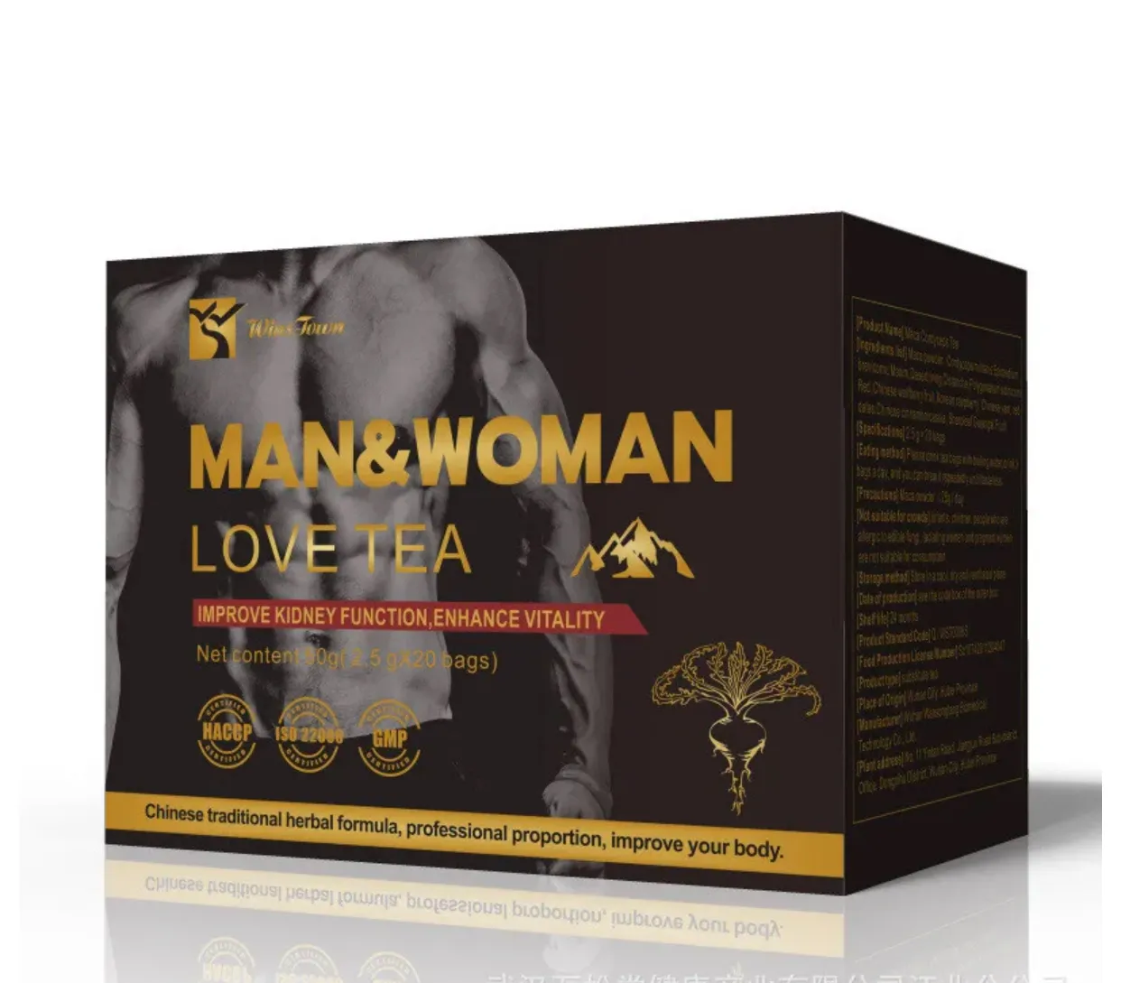 Mejorar la energía Natural Super Herb Tea Hombre y mujer Love Tea Flor natural Té de Maca a base de hierbas orgánicas