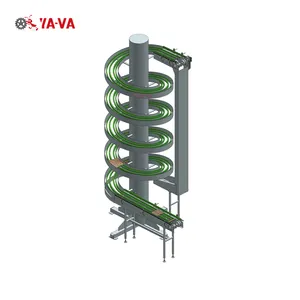 CE Factory Made container continuous elevator reversible spiral conveyor Going UP and Down