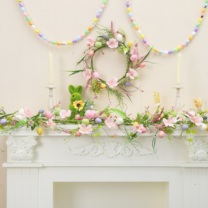 DAMAI <b>Easter</b> Vine Artificial Rattan <b>Ornament</b> Hanging Decoration Home Mall Garden Decor <b>Easter</b> Egg Vine Foam Material - Product Image 1