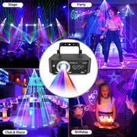 Control DMX 3D Patrón de luces láser animadas Fiesta en casa Iluminación láser Fiesta KTV DJ Disco Luces Etapa