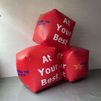 Bouée cube gonflable personnalisée avec logo, bouée carrée en PVC pour événements publicitaires, triathlons, vente en gros pour agences événementielles