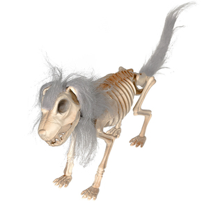 Decoración de Halloween: Esqueleto de Plástico de Perro con Crin para Casa Embrujada, Cementerio, Decoración de Fiesta Temática de Huesos de Perro - Product Image 4