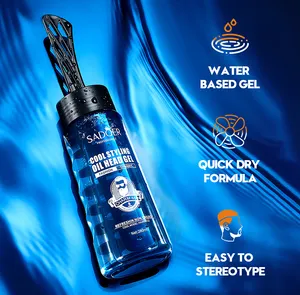 Gel capillaire SADOER de marque privée Gel coiffant naturel facile à modeler Contrôle à l'huile Gel coiffant lisse pour hommes Produits de beauté et de coiffure - Product Image 1