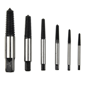 Alta qualità 6 pezzi estrattori a vite smontatori centro punte da trapano <span class=keywords><strong>Set</strong></span> per viti danneggiate rotte perni - Product Image 1