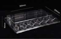 Boîte d'emballage pour semis de pastèque, emballage de transport, plateau en blister transparent en PET rectangulaire, pot en plastique