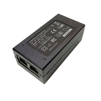 Injecteur PoE EBY Commutable 48V 24V 15V 12V 0.5A 1A Adaptateur Ethernet de Bureau pour Caméra IP CCTV Téléphone AP 100Mbps