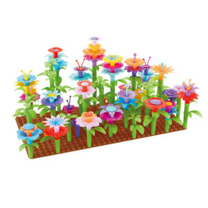Kunststoff bunte Garten blume Spielzeug 2021 Hot Sale 104pcs Andere Lernspiel zeug 3 Alter Kinder 5 bis 7 Jahre, 8 bis 13 Jahre als Bild - Product Image 3