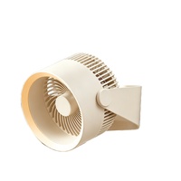 Ventilateur de table pliable à piles avec lumière LED nocturne, idéal pour hôtel, camping-car, voiture, usage domestique, autonomie de 6 à 8 heures