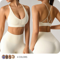Bra Olahraga Wanita Premium High Impact dengan Bantalan Lepas Pasang, Bahan Nylon Spandex, Desain Punggung Terbuka Seksi, untuk Workout, Yoga, Gym, Fitness, Lari 2026