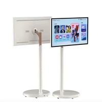 Sistema Android de tamaño pequeño de 32 pulgadas Smart TV Monitor de pantalla táctil portátil Home Cinema TV giratorio y móvil para varias ocasiones