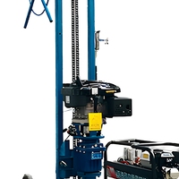 Foreuse hydraulique portable à essence pour puits d'eau, machine de forage de 10-20 m pour l'agriculture et les mines