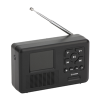 Tragbares Solar-Dynamo-Radio mit digitalem Wecker, Taschenlampe und USB-Ladefunktion
