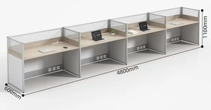 <span class=keywords><strong>Escritorio</strong></span> de Oficina Ergonómico Moderno de Madera con Diseño <span class=keywords><strong>en</strong></span> Forma de Cubículo - Product Image 3