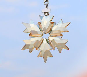 Adorno de Cristal de Lujo en Forma de Estrella, Colorido, con Diseño de Copo de Nieve, para Decoración del Hogar, Figura Navideña, Regalo - Product Image 4