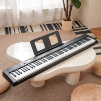 BD Music 88-Tasten Faltbares Tragbares Elektronisches Keyboard (Kunststoff) für Anfänger