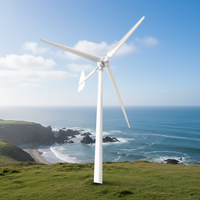 Générateur d'éoliennes Luvorb HAWT, moteur 48V 96V 120V 220V 1.5KW 2KW 3KW, énergie hybride solaire MPPT pour les ménages