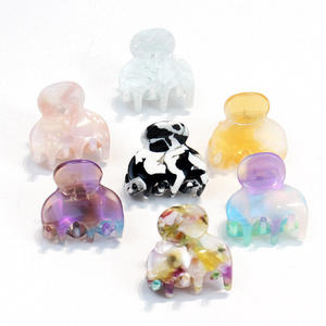 CANYUAN japon ve kore tarzı renkli asetat mini pençe klip çevre koruma malzemesi bayanlar pençe klip toptan - Product Image 1